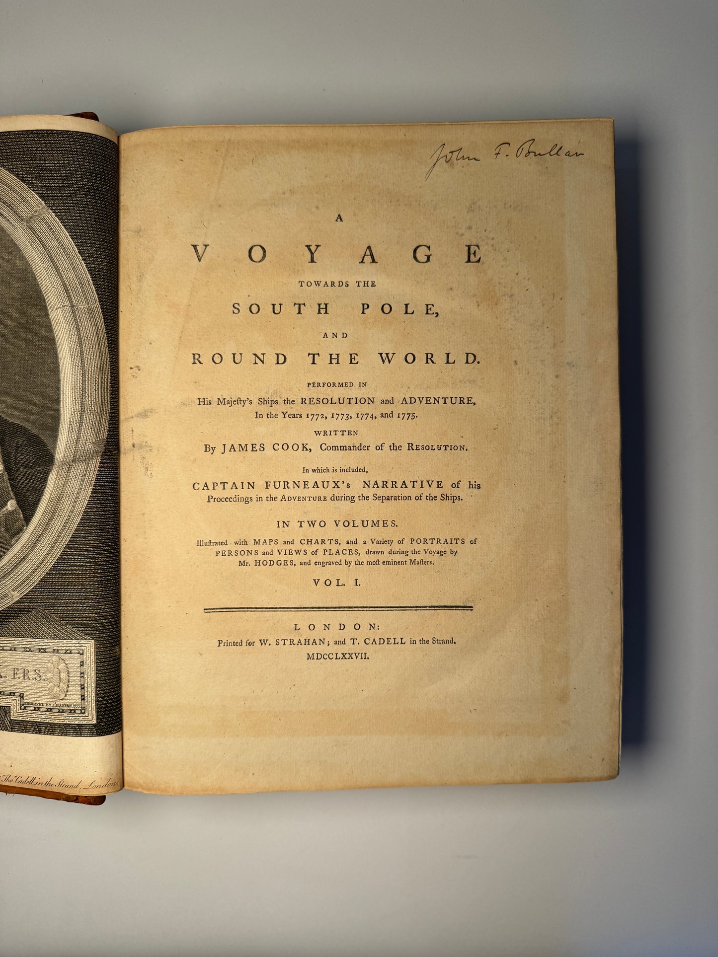 Captain Cook's Three Voyages: First Edition Set (1773-1784) with Atlas