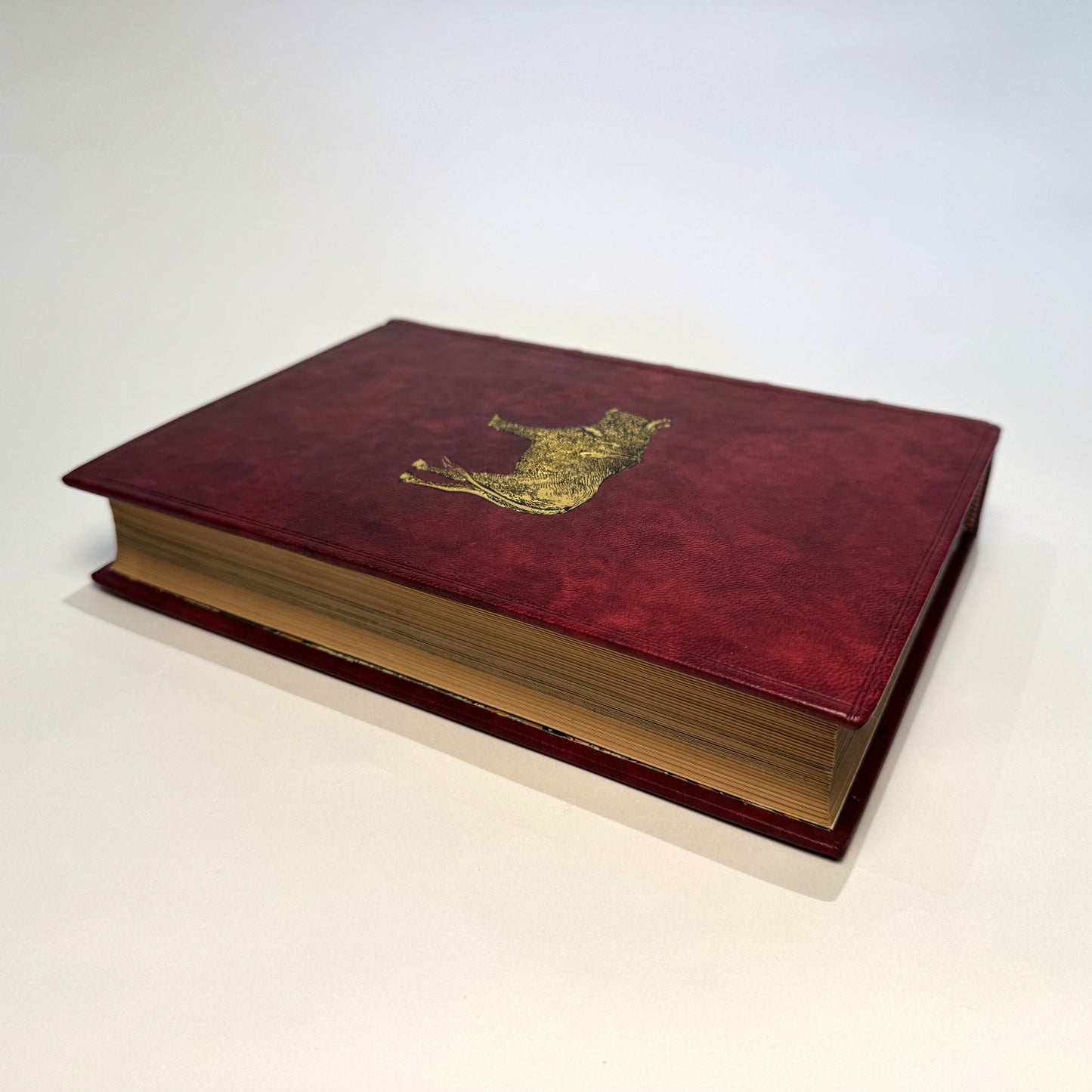 Ernest Hemingway - Death in the Afternoon in Fine Red Morocco Binding with Gilt Bull