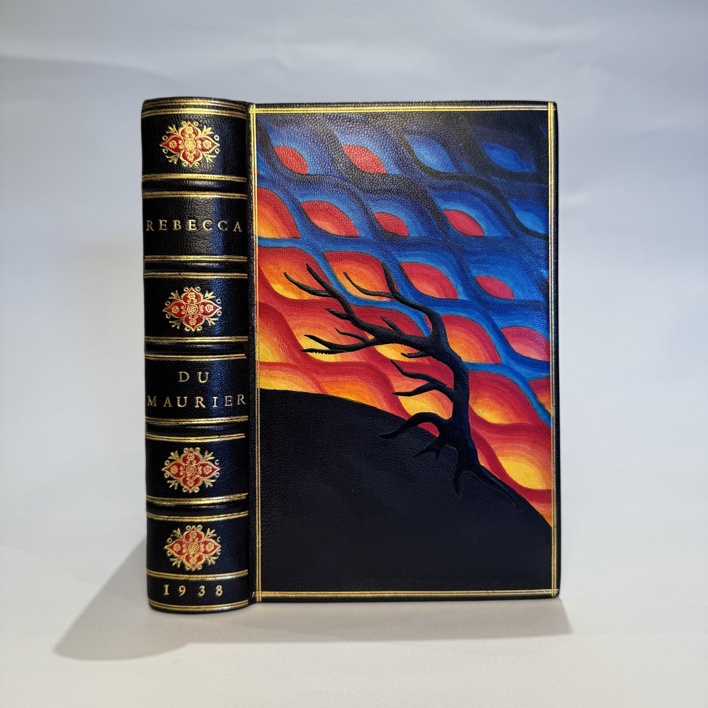 Daphne du Maurier - Rebecca, 1938 - First Edition, First Impression - Manderley-Inspired Painted Morocco Binding