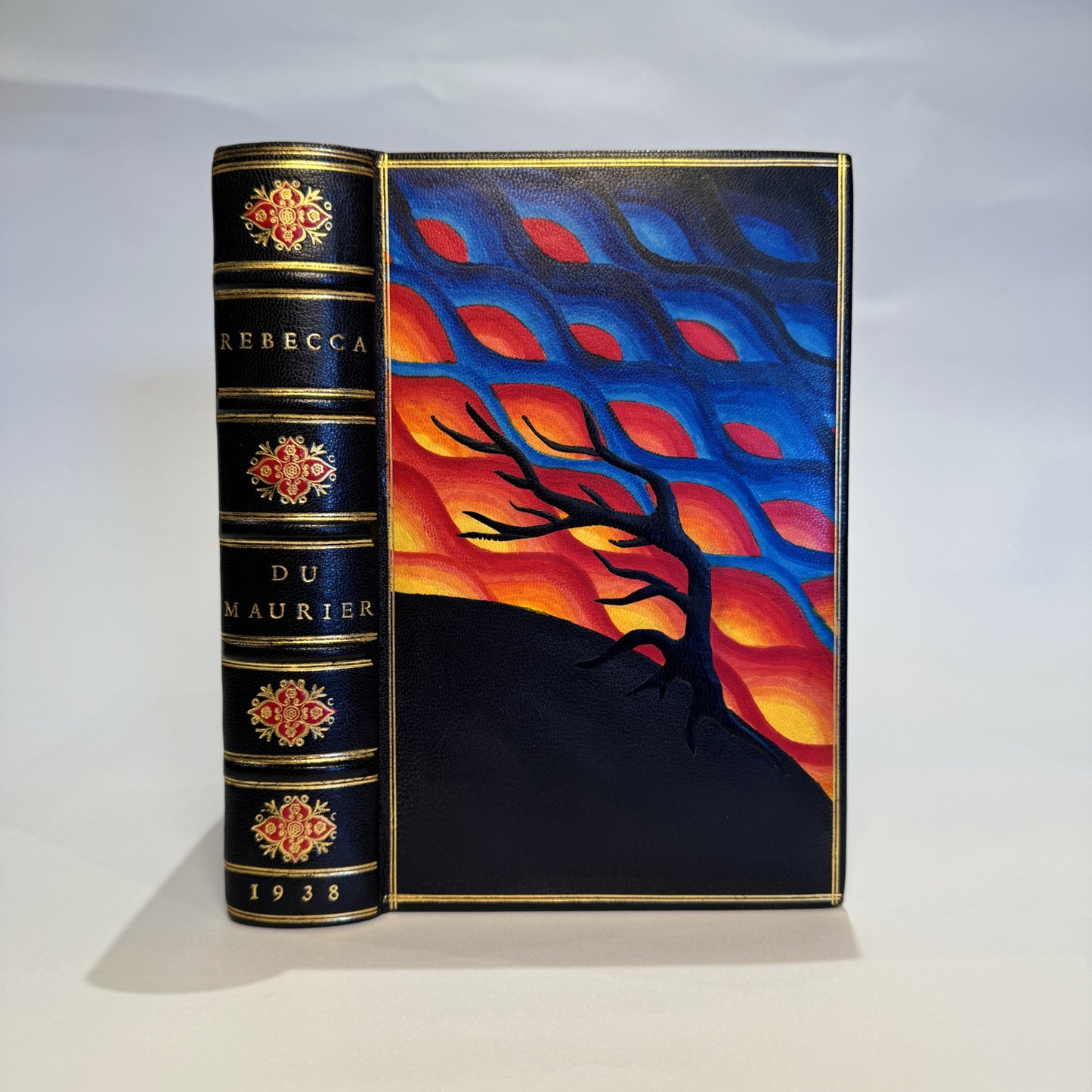 Daphne du Maurier - Rebecca, 1938 - First Edition, First Impression - Manderley-Inspired Painted Morocco Binding