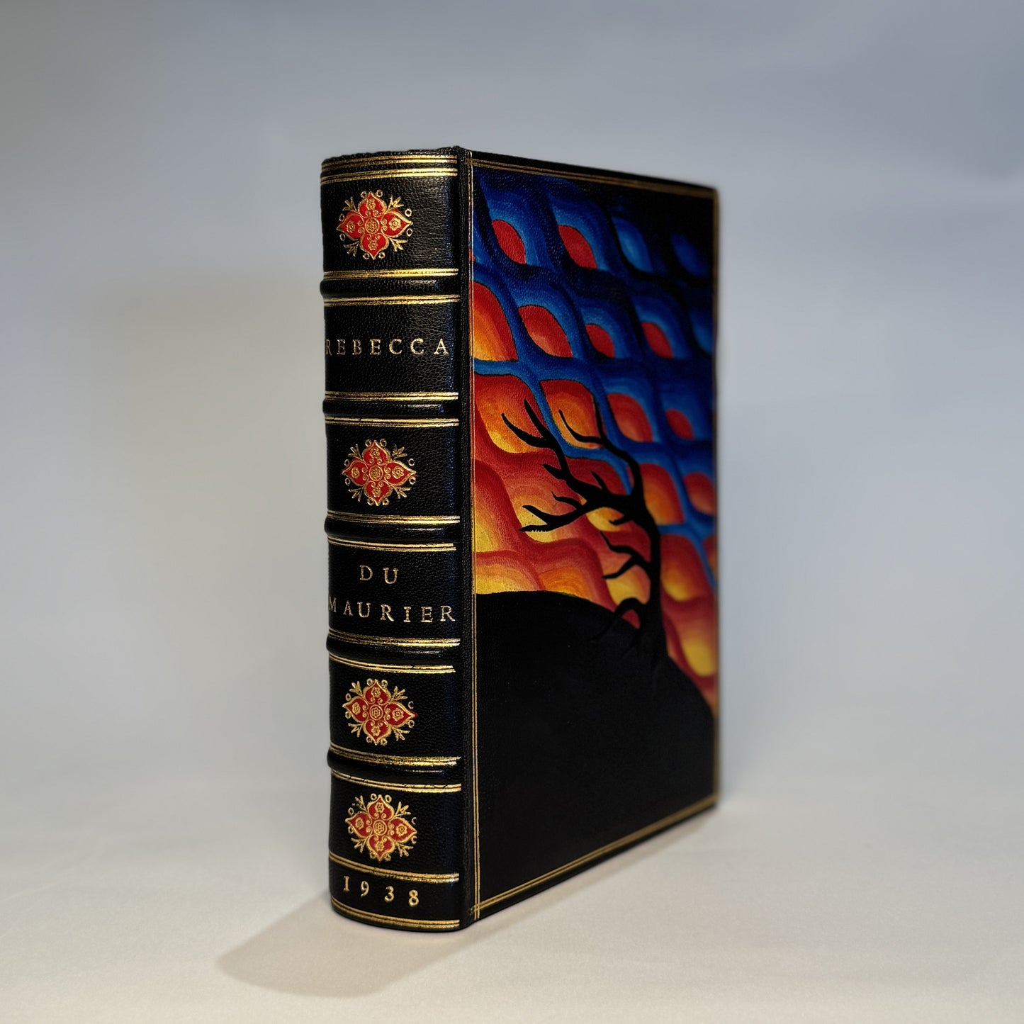 Daphne du Maurier - Rebecca, 1938 - First Edition, First Impression - Manderley-Inspired Painted Morocco Binding