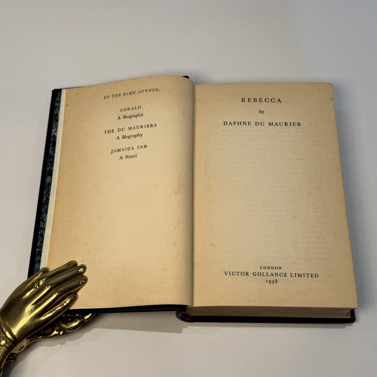Daphne du Maurier - Rebecca, 1938 - First Edition, First Impression - Manderley-Inspired Painted Morocco Binding