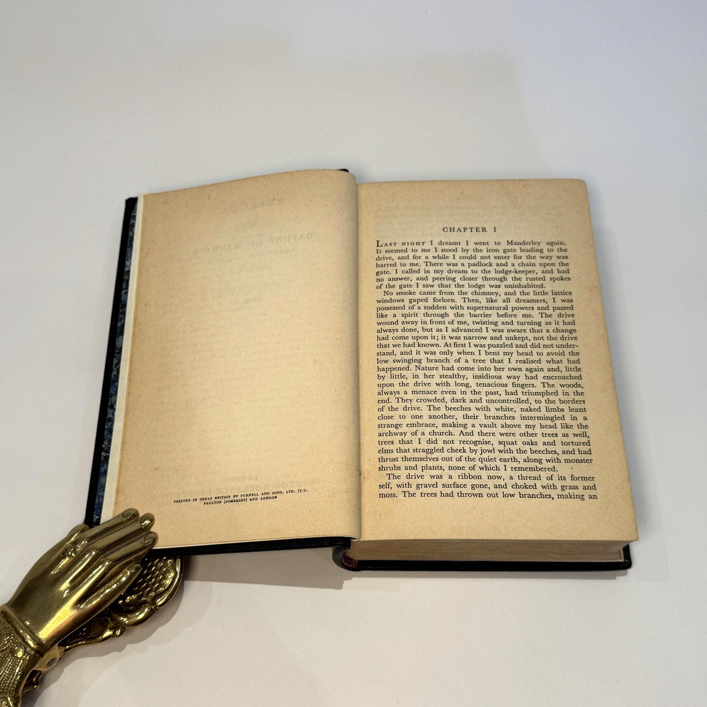 Daphne du Maurier - Rebecca, 1938 - First Edition, First Impression - Manderley-Inspired Painted Morocco Binding