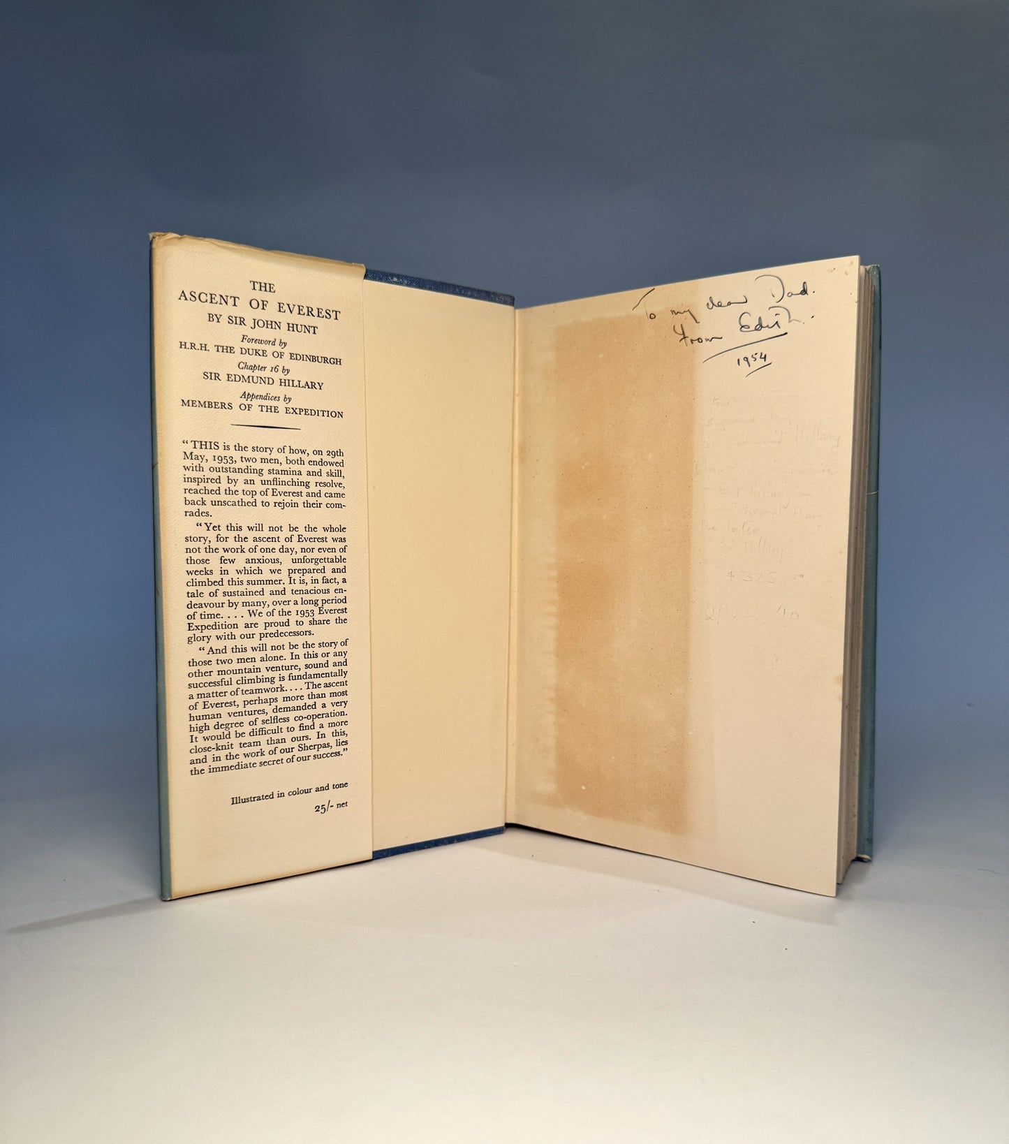 The Ascent of Everest - Signed by Sir Edmund Hillary