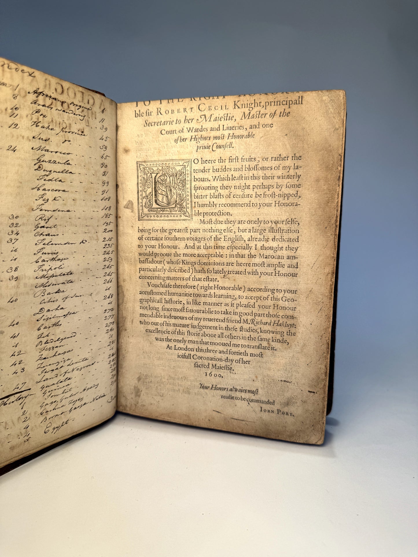 A Geographical Historie of Africa, 1600 - James Grey Jackson's Personal Working Copy - Leo Africanus
