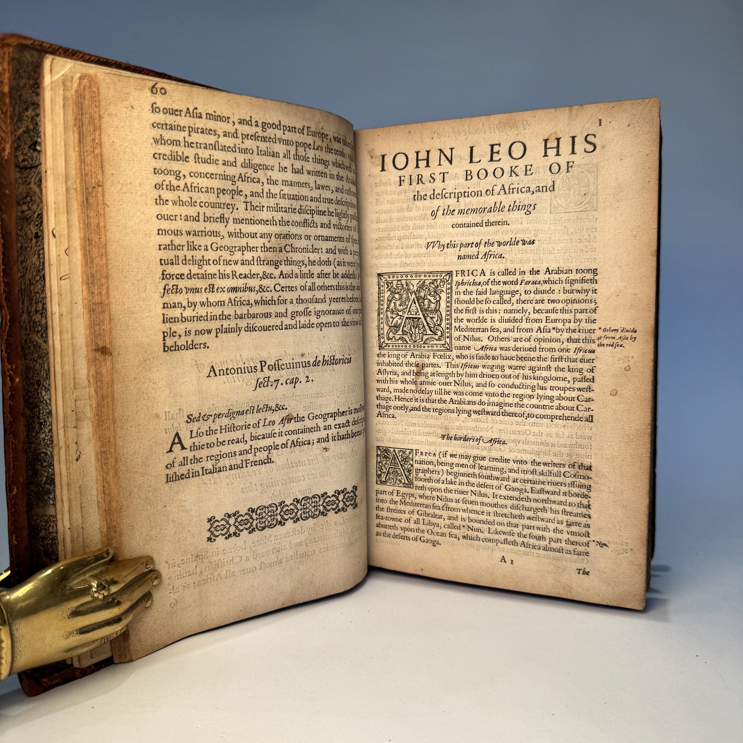 Leo Africanus - A Geographical Historie of Africa, 1600 - First English Edition - James Grey Jackson's Personal Working Copy