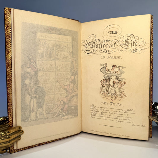 The Dance of Life, a Poem. Illustrated Thomas Rowlandson, Bound by Sangorski and Sutcliffe