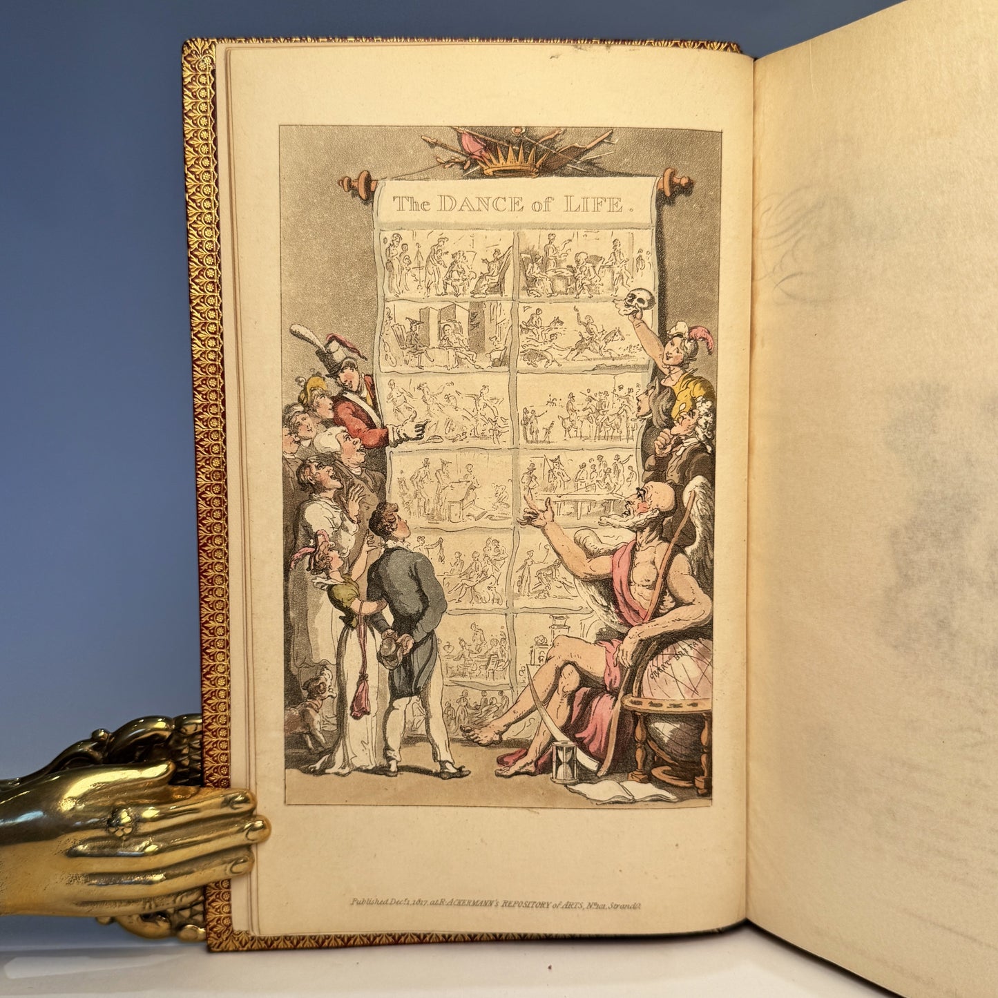 The Dance of Life, a Poem. Illustrated Thomas Rowlandson, Bound by Sangorski and Sutcliffe