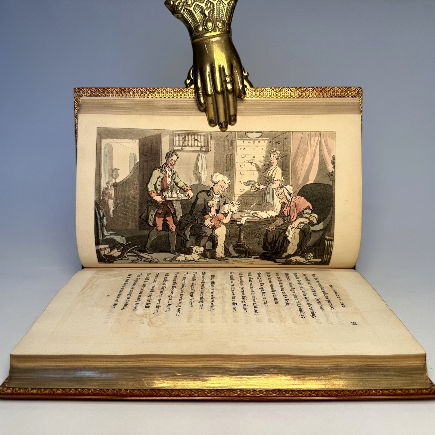 The Dance of Life, a Poem. Illustrated Thomas Rowlandson, Bound by Sangorski and Sutcliffe