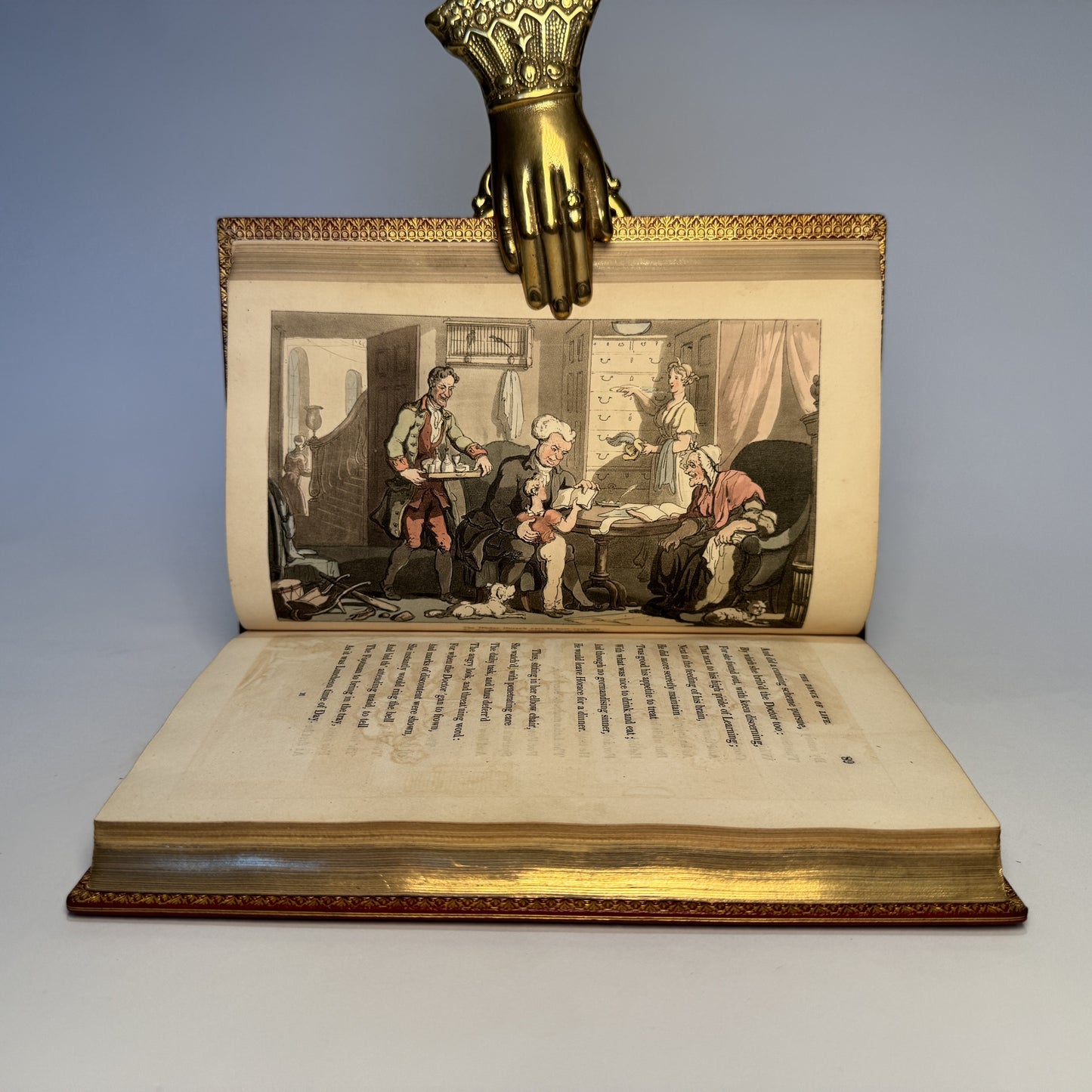 The Dance of Life, a Poem. Illustrated Thomas Rowlandson, Bound by Sangorski and Sutcliffe