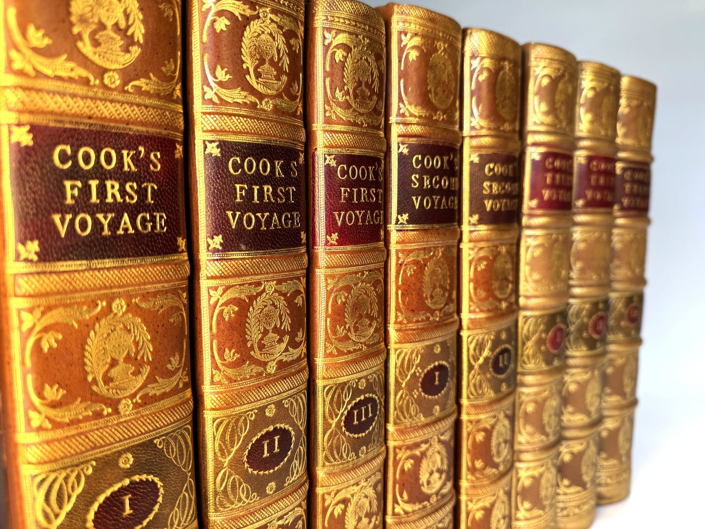 Captain Cook's Three Voyages: First Edition Set (1773-1784) with Atlas