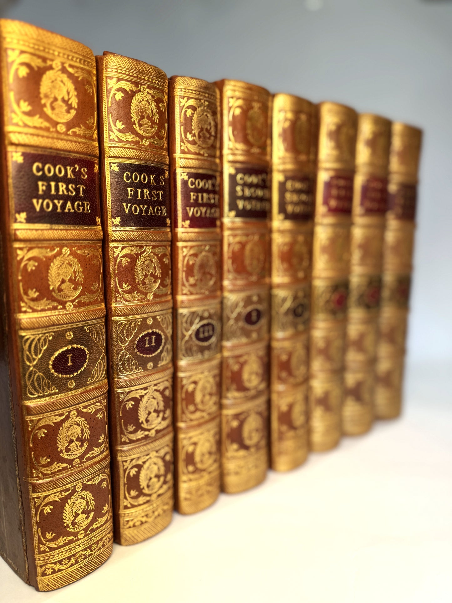 Captain Cook's Three Voyages: First Edition Set (1773-1784) with Atlas