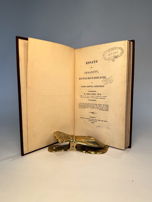 John Reid's 'Essays on Insanity, Hypochondriasis, and other Nervous Affections' 1816