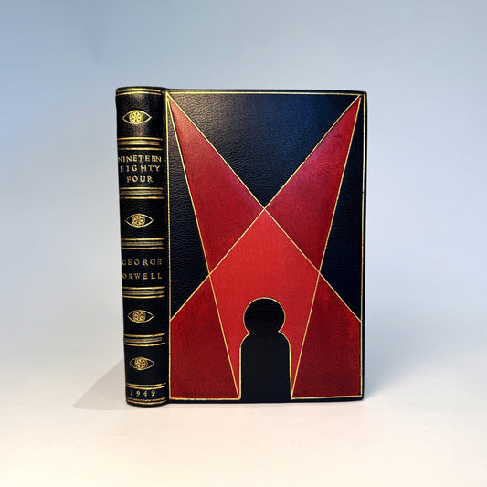 George Orwell - Nineteen Eighty-Four, 1949 - First Edition, First Impression - Navy Morocco Design Binding