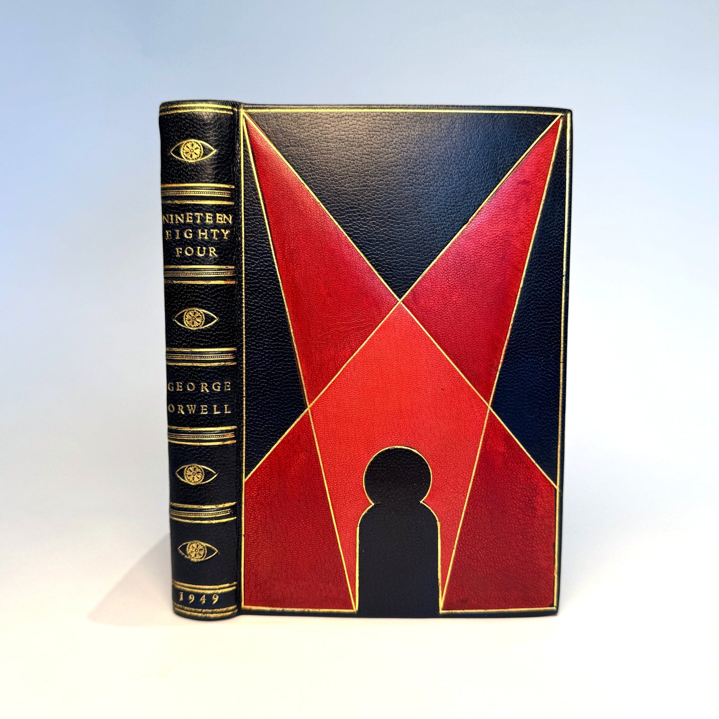 George Orwell - Nineteen Eighty-Four, 1949 - First Edition, First Impression - Navy Morocco Design Binding