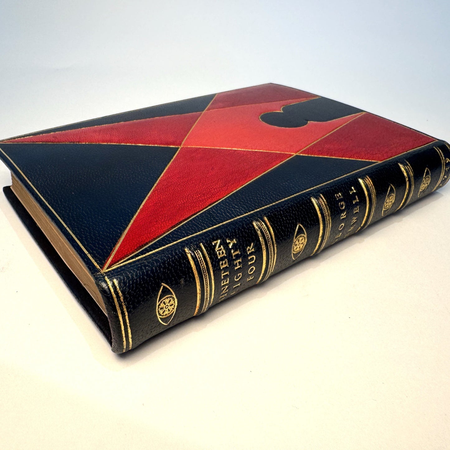 George Orwell - Nineteen Eighty-Four, 1949 - First Edition, First Impression - Navy Morocco Design Binding