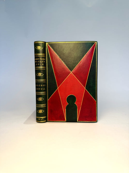 Nineteen Eighty Four by George Orwell in Luxurious Royal Green Morocco Design Binding