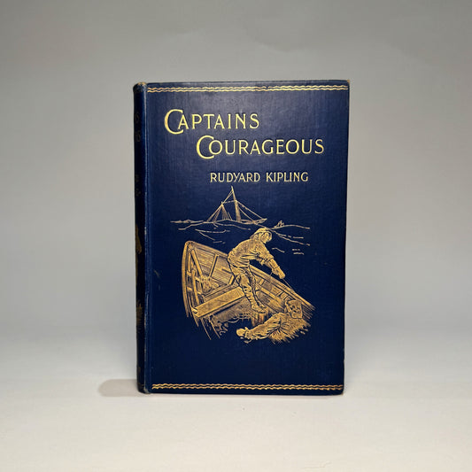 Captains Courageous. The Story of the Grand Banks. A Novel. With Illustrations by I.W. Taber. By Rudyard Kipling