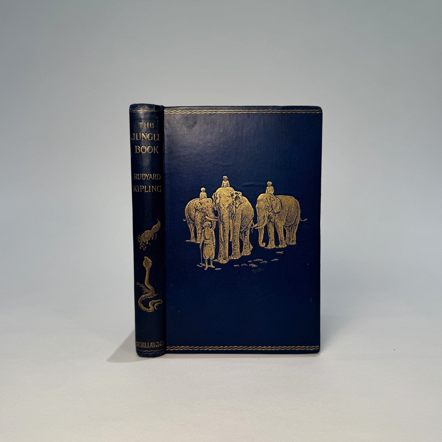 The Jungle Book (1894) and The Second Jungle Book (1895). First Editions, Original Gilt-Decorated Cloth - Rudyard Kipling