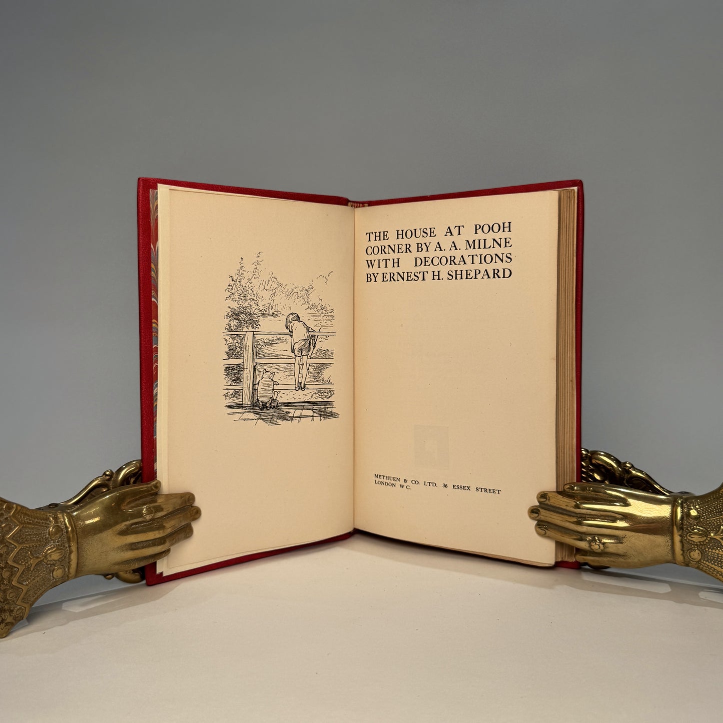 The House at Pooh Corner - A.A. Milne., With Decorations by Ernest H. Shepard. Finely Bound.