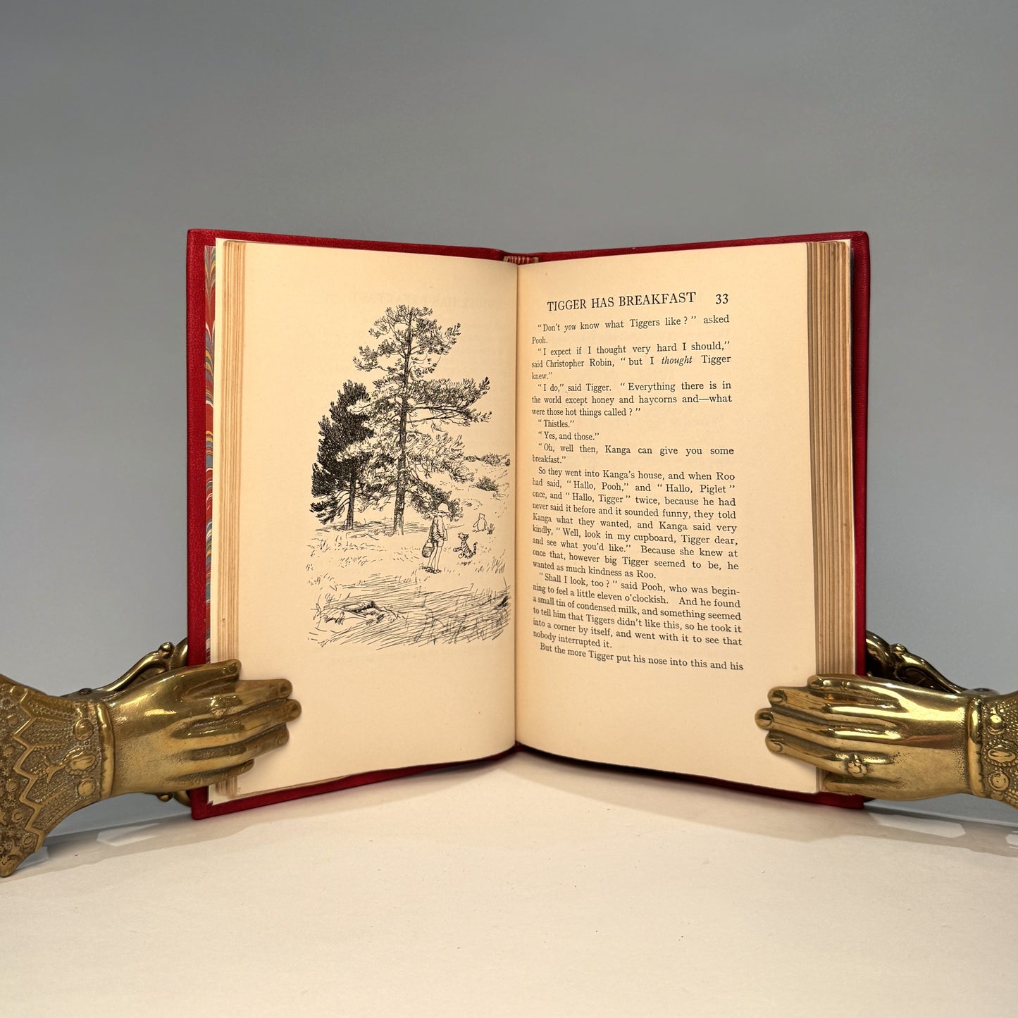 The House at Pooh Corner - A.A. Milne., With Decorations by Ernest H. Shepard. Finely Bound.