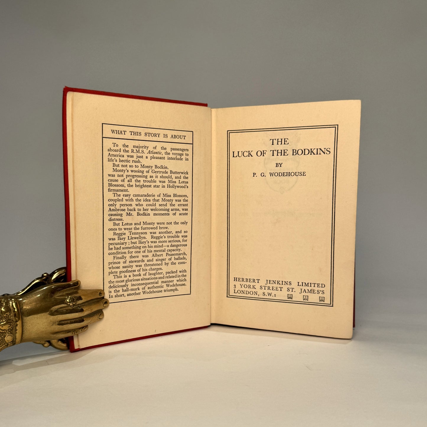 The Luck of the Bodkins | P. G. Wodehouse | First Edition, First Printing, 1935