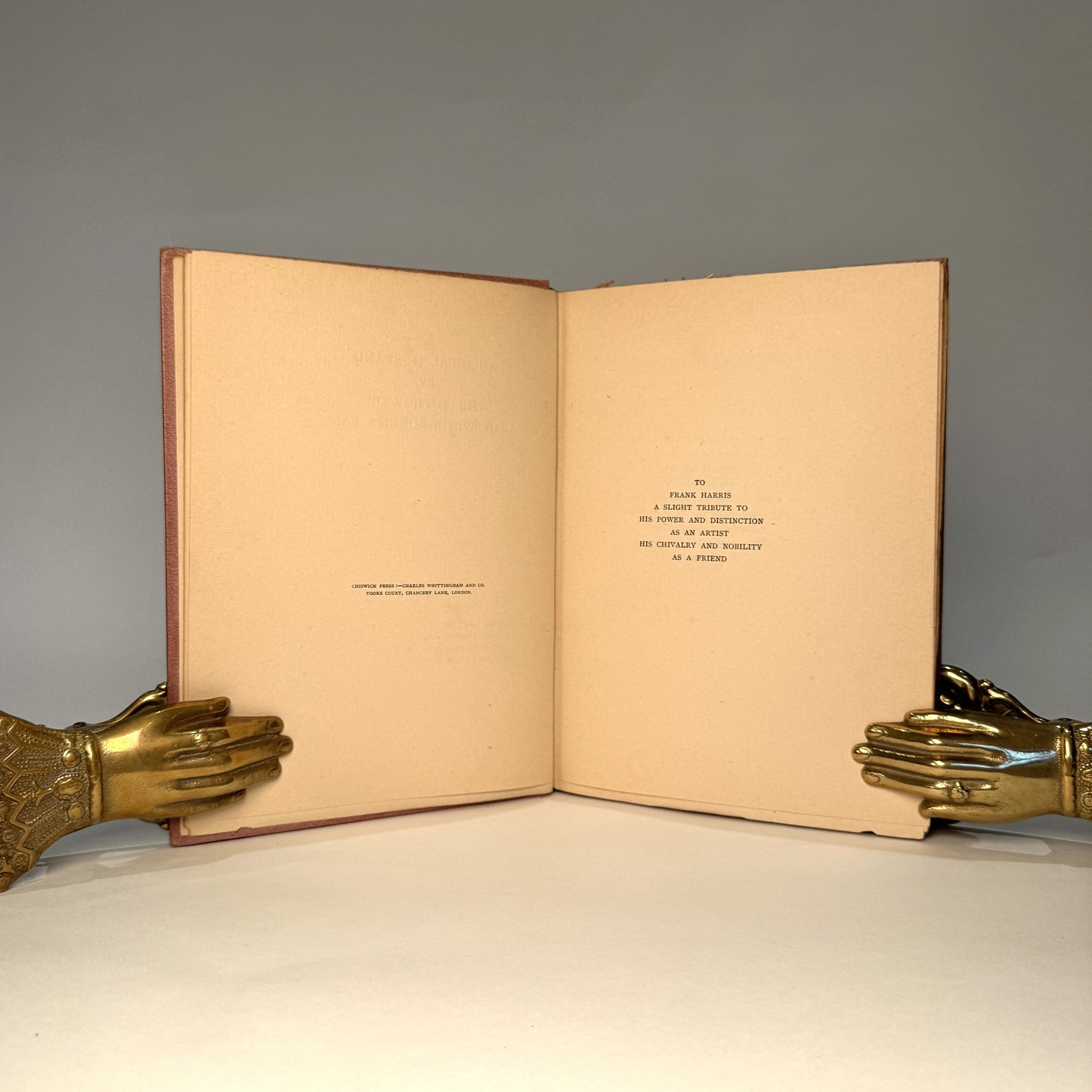 An Ideal Husband. Oscar Wilde. First Edition, Trade Issue. Leonard Smithers & Co., London, 1899. Original Publisher’s Cloth