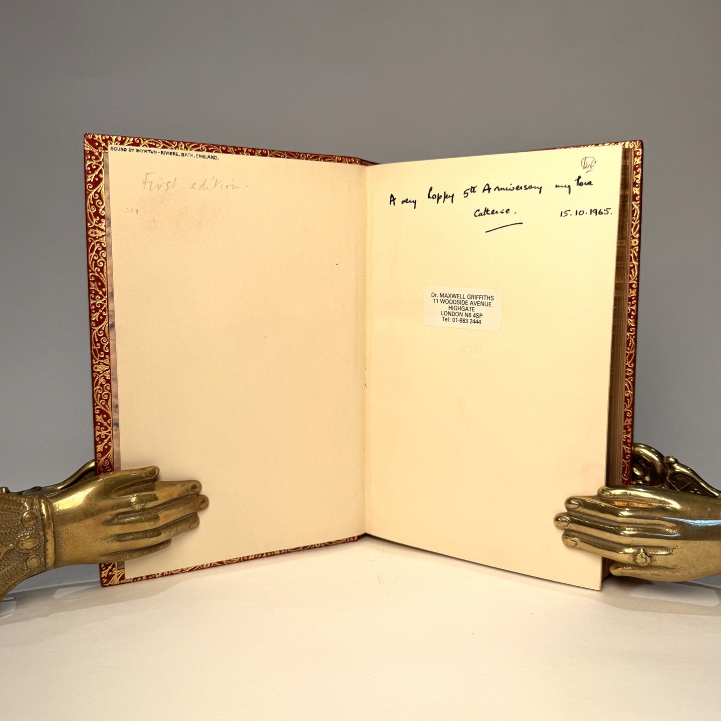 Kim | Rudyard Kipling | First Edition, 1901 | Full Morocco by Bayntun-Rivière