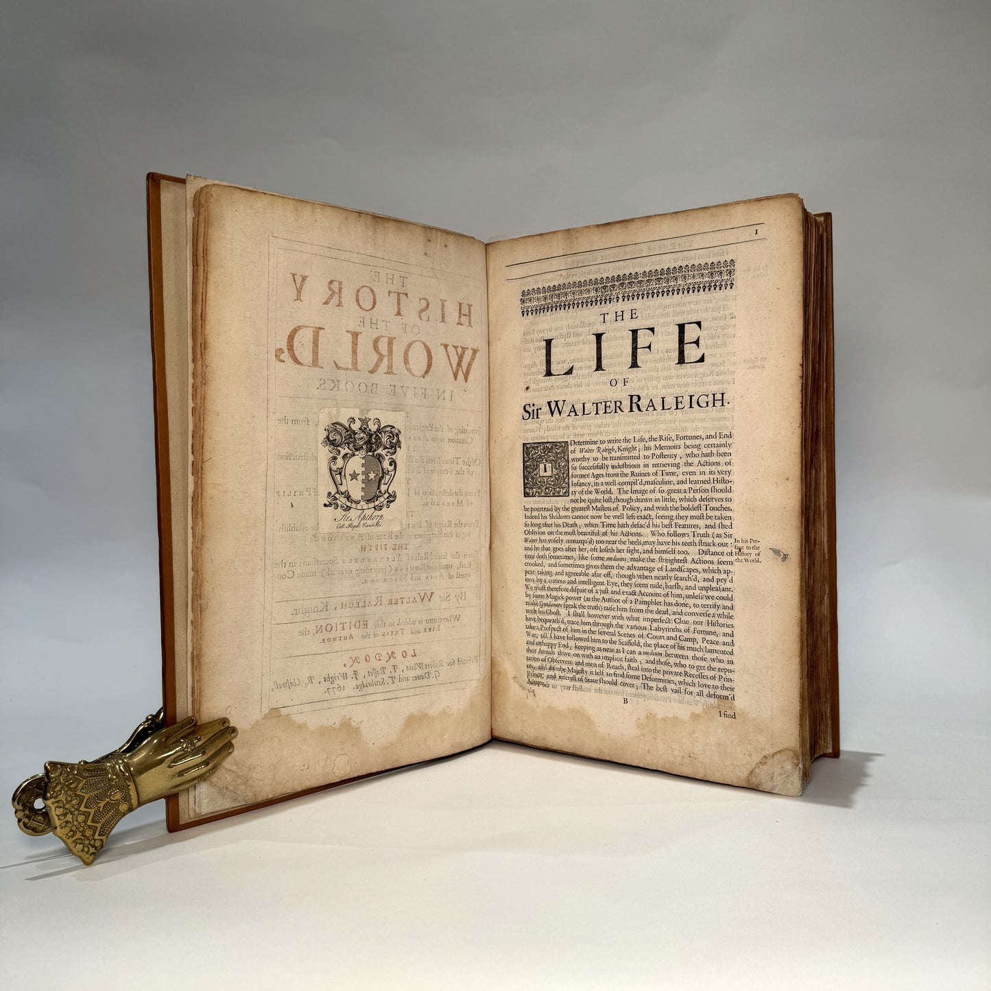 Sir Walter Raleigh - The History of the World, in Five Books (1677)
