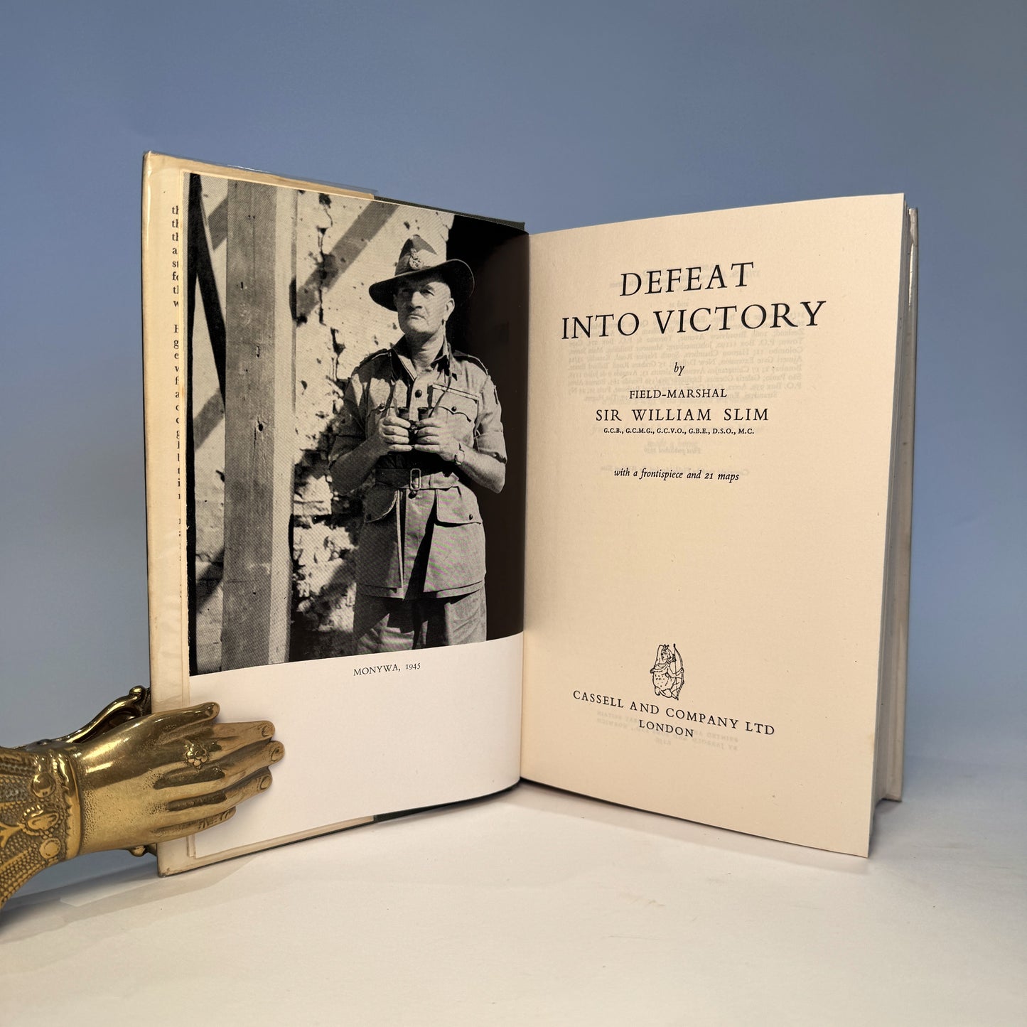 Defeat Into Victory - Field-Marshal Sir William Slim - Exceptional Dust Jacket