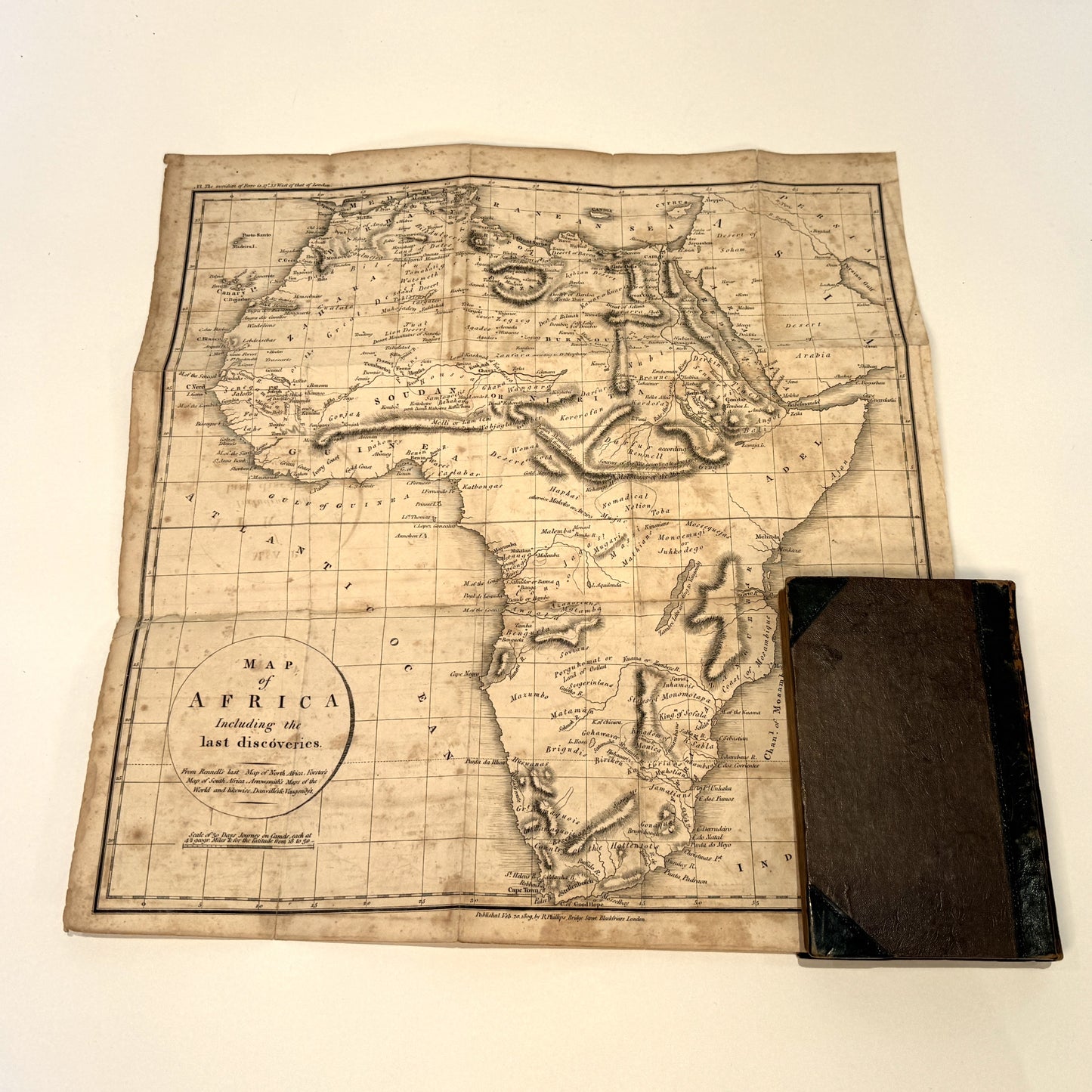 Travels of Rolando by L.F Jauffret. 1808 - Complete in Four Volumes - With Map of Africa