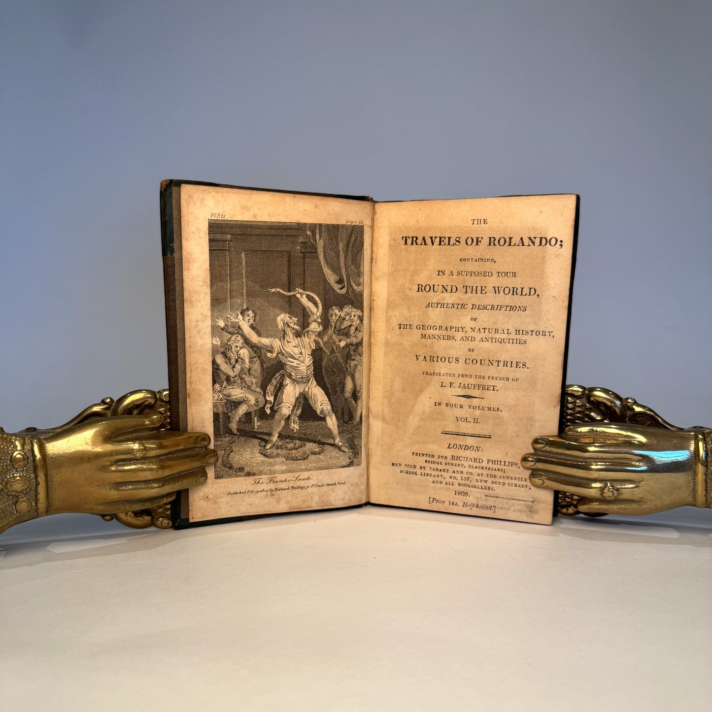 Travels of Rolando by L.F Jauffret. 1808 - Complete in Four Volumes - With Map of Africa