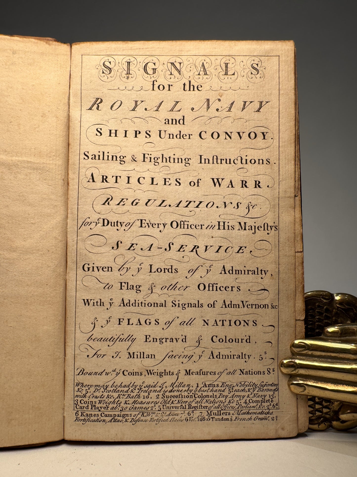 SIGNALS for the ROYAL NAVY and SHIPS Under CONVOY…