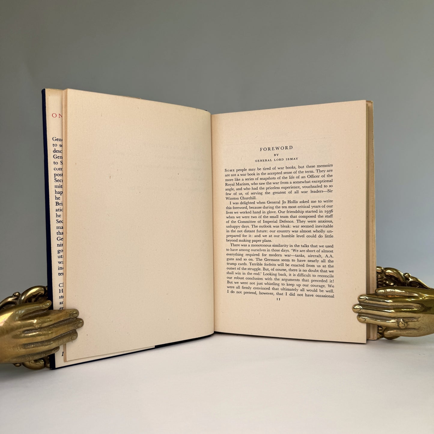 One Marine’s Tale - Leslie Hollis - First Edition Presentation Copy to Air Chief Marshal Sir Charles Portal