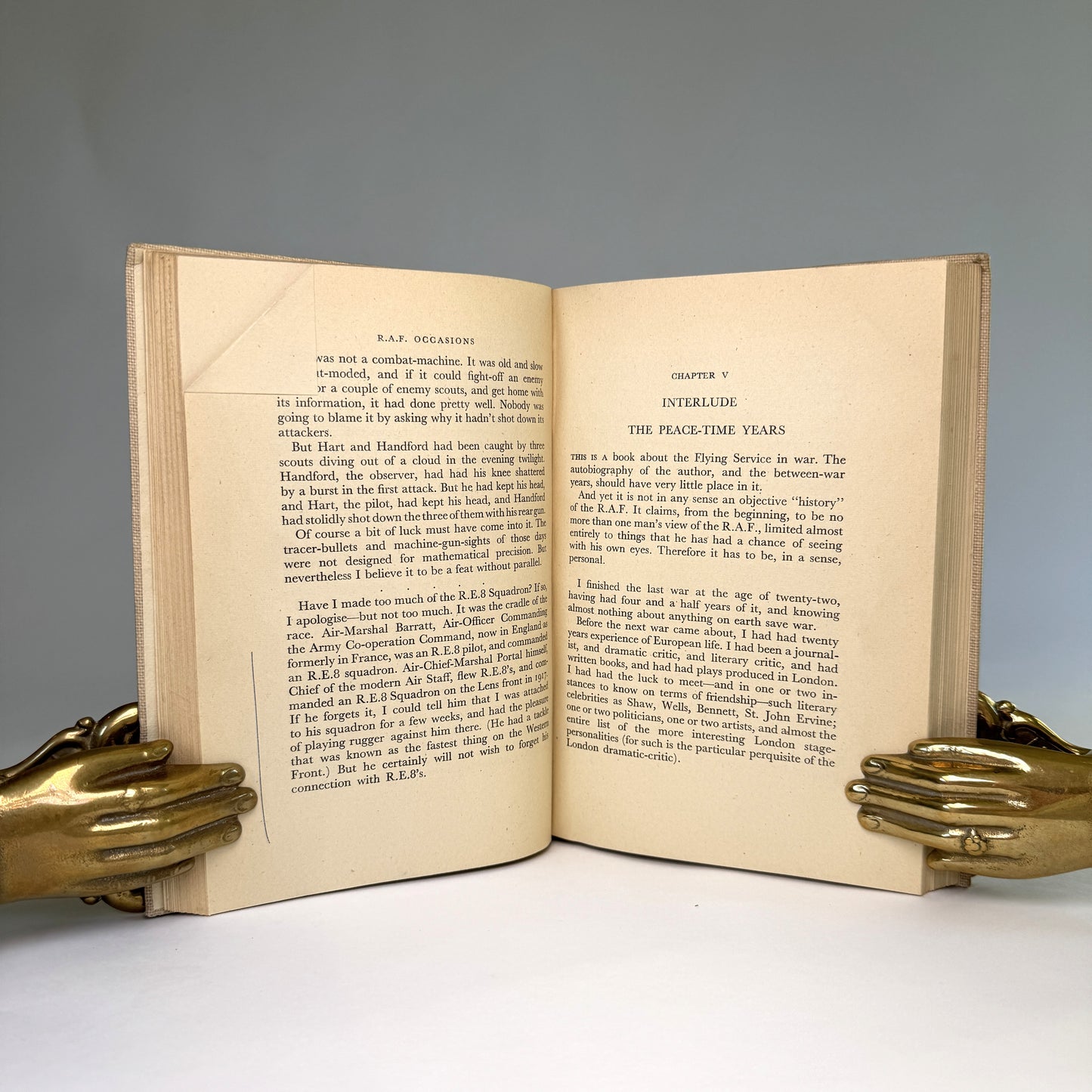 R.A.F. Occasions by Hubert Griffith - First Edition Presentation Copy to Air Chief Marshal Sir Charles Portal, with Portal’s Own Wartime Annotations