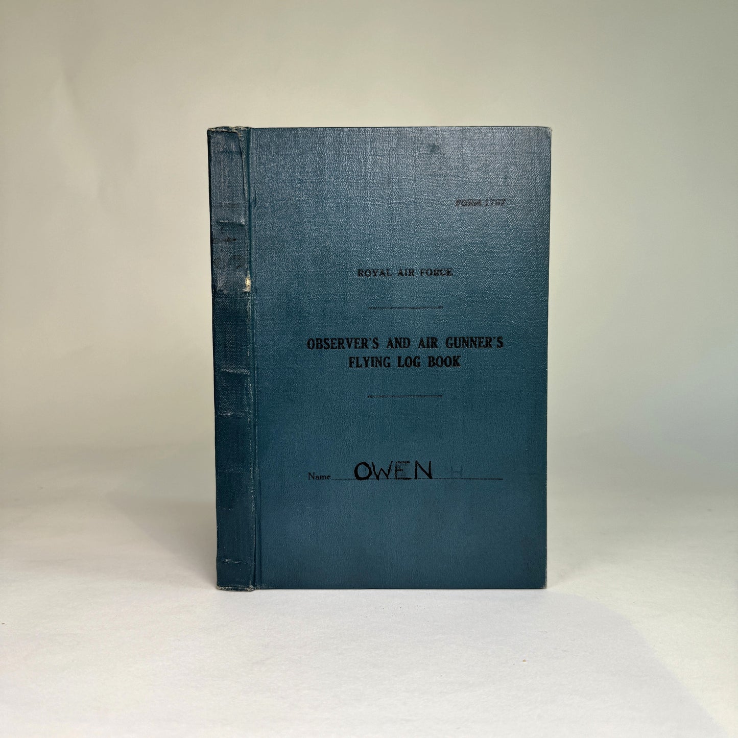 Sgt Hugh Owen RAF Log Book - Shot Down, POW Stalag Luft III - Lord Portal Copy
