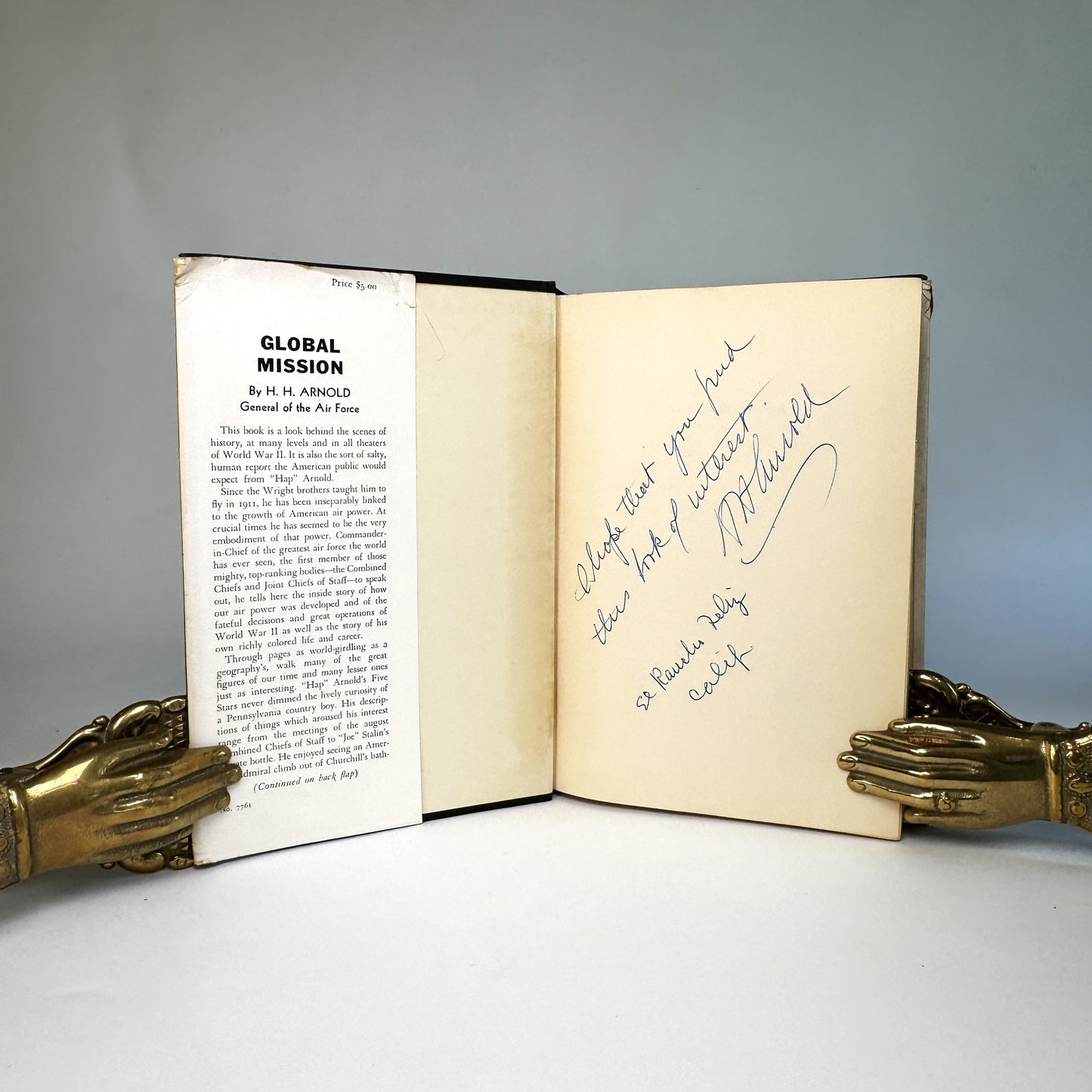 Global Mission - H. H. Arnold Presentation Copy to Wartime Air Chief Lord Portal
