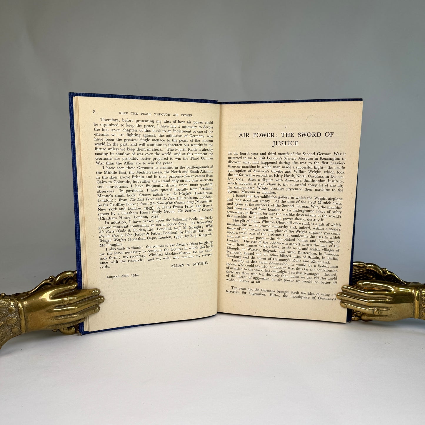 Allan A. Michie Keep the Peace Through Air Power - Signed - Lord Portal Copy