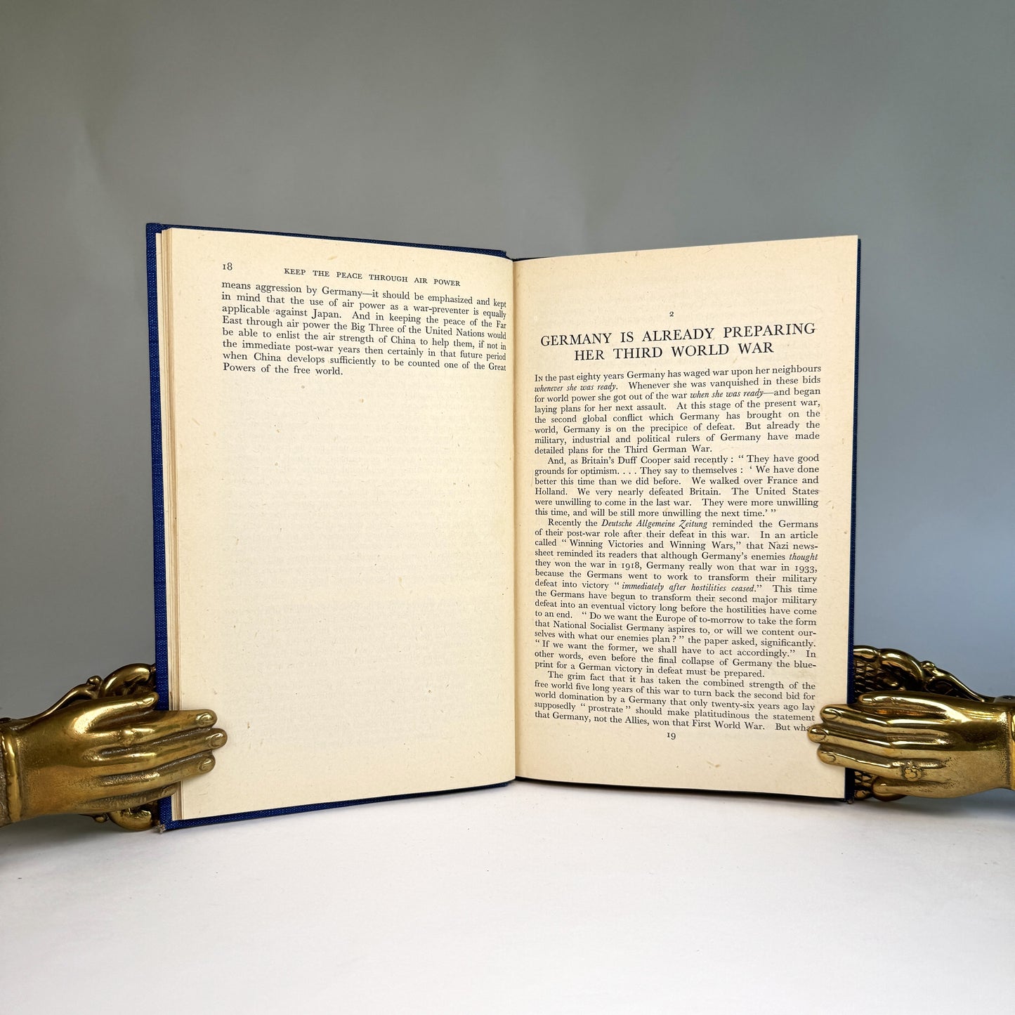 Allan A. Michie Keep the Peace Through Air Power - Signed - Lord Portal Copy