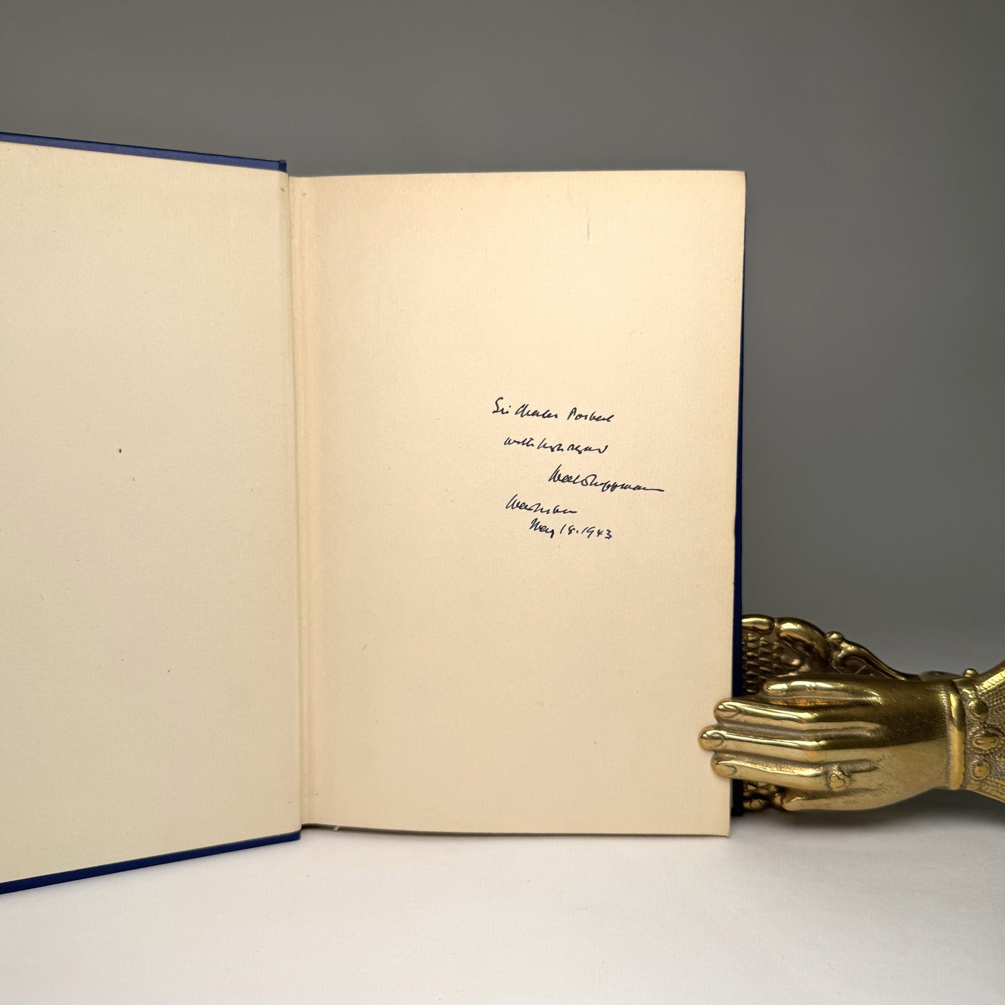 U. S. Foreign Policy: Shield of the Republic - Walter Lippmann - Presentation Copy to Air Chief Marshal Lord Portal
