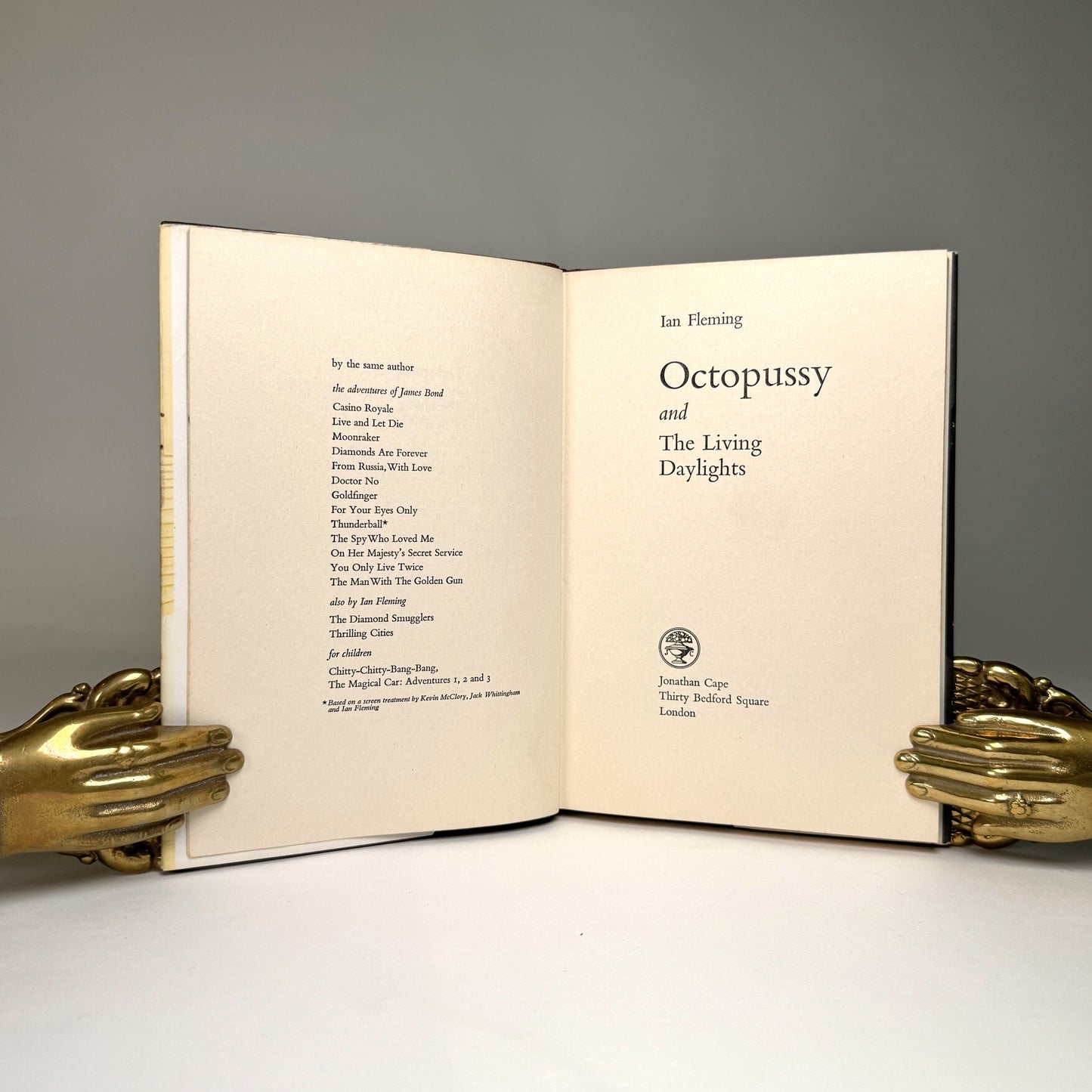 Ian Fleming Octopussy and The Living Daylights - First Edition - Lord Portal Copy