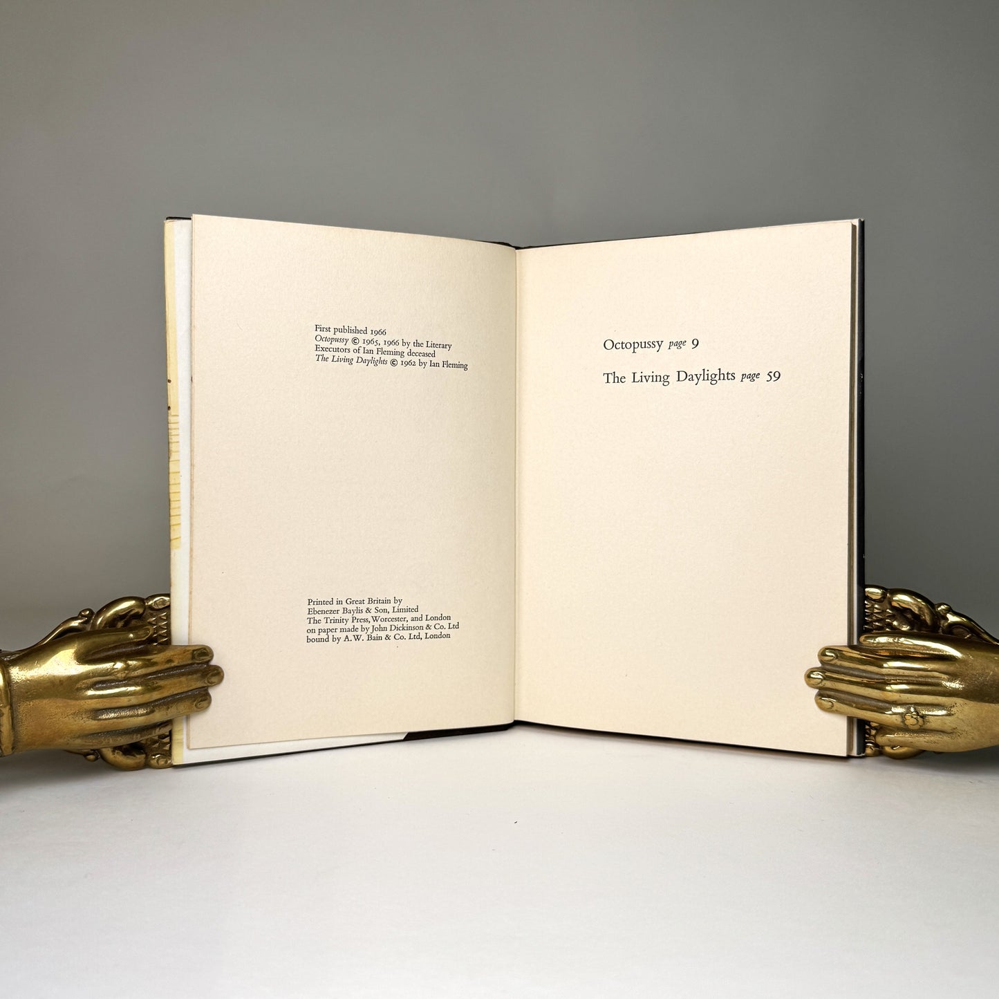 Ian Fleming Octopussy and The Living Daylights - First Edition - Lord Portal Copy