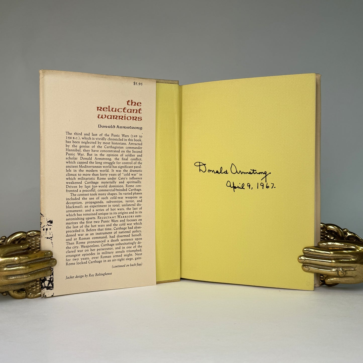 Donald Armstrong The Reluctant Warriors - Signed Copy from Lord Portal’s Library