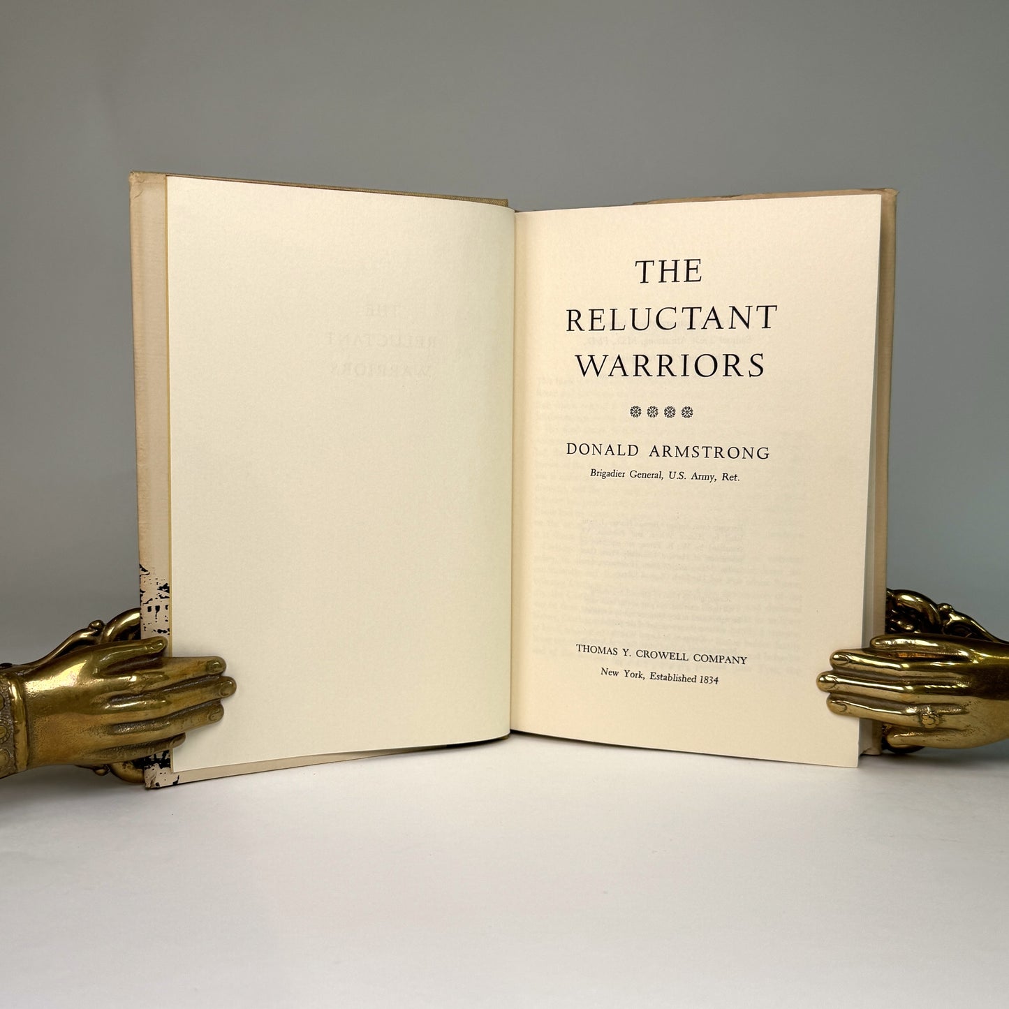 Donald Armstrong The Reluctant Warriors - Signed Copy from Lord Portal’s Library