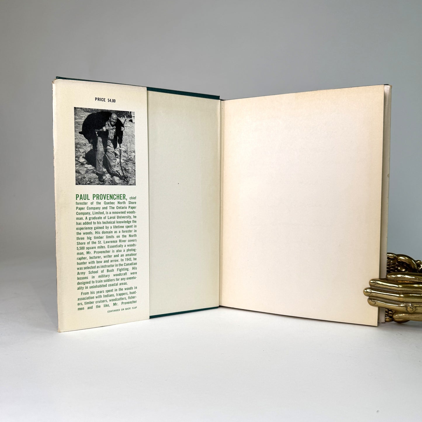 Paul Provencher I Live in the Woods - Presentation Copy to Lord Portal