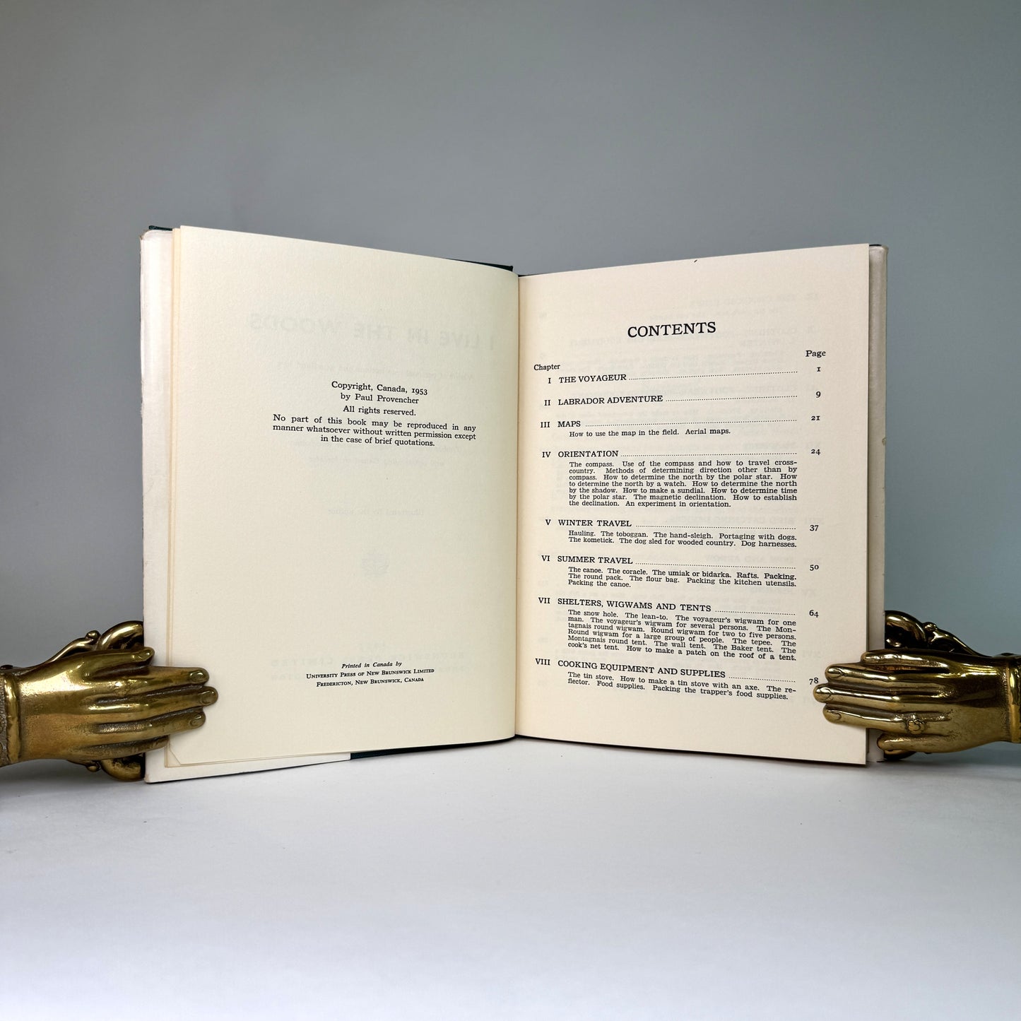 Paul Provencher I Live in the Woods - Presentation Copy to Lord Portal