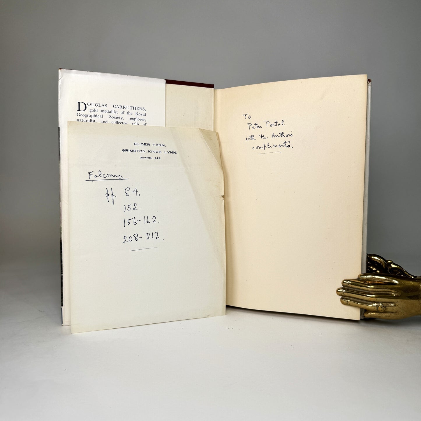 Beyond the Caspian - Presentation Copy from Carruthers to Air Marshal Portal