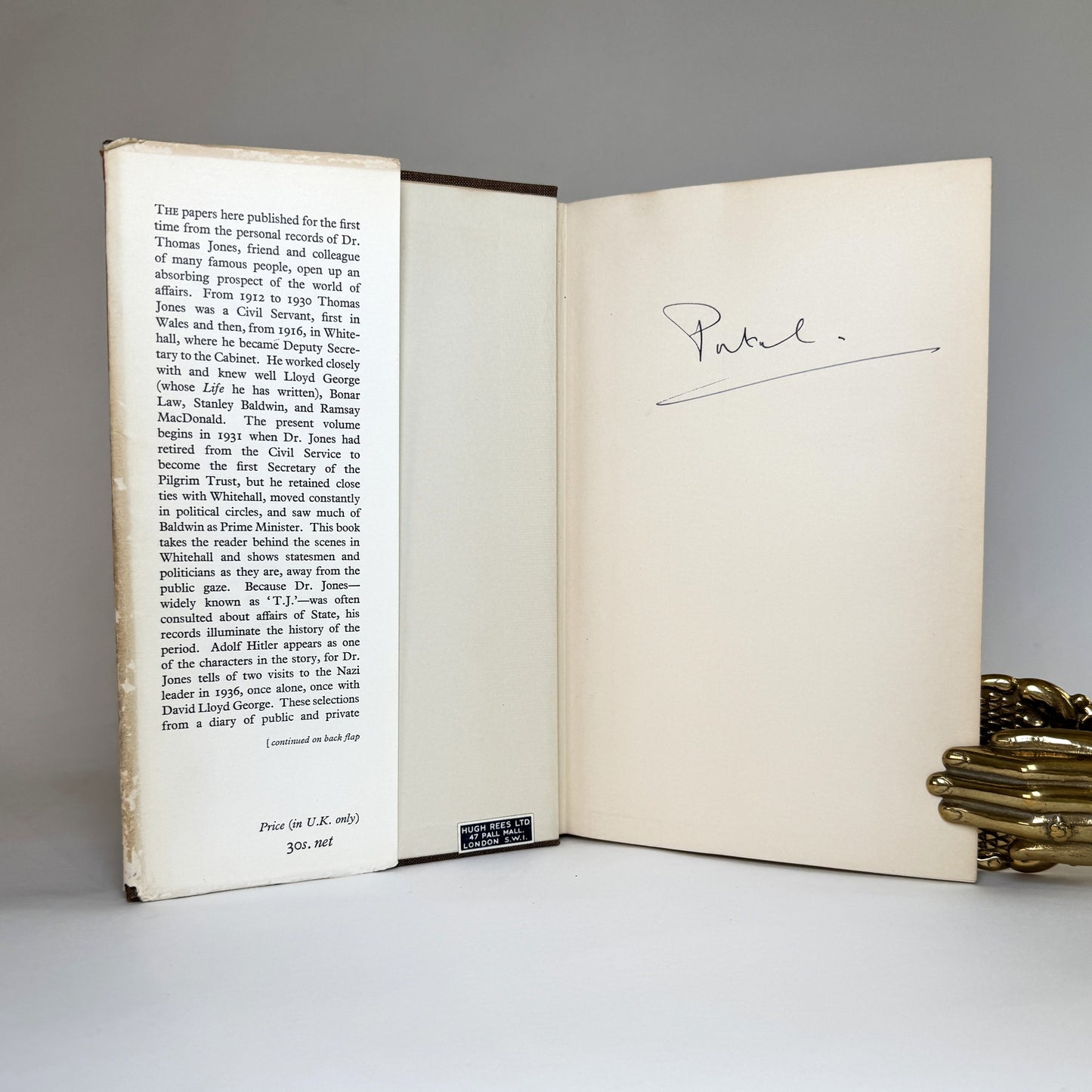 A Diary with Letters 1931-1950 - Lord Portal’s Signed Copy of a Whitehall Insider’s Memoir