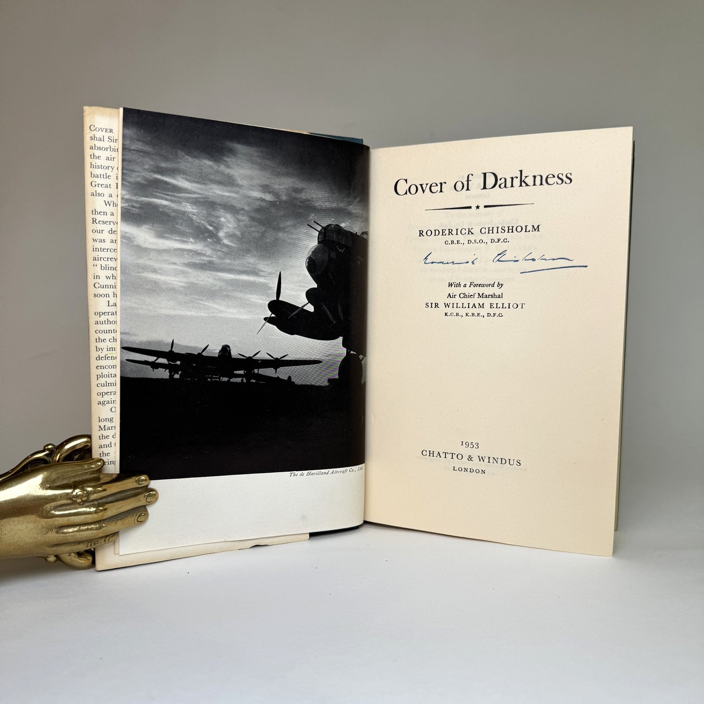 Cover of Darkness by Roderick Chisholm - Signed Copy from Lord Portal’s Library