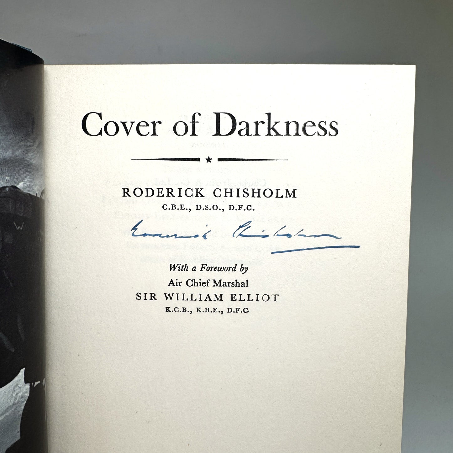 Cover of Darkness by Roderick Chisholm - Signed Copy from Lord Portal’s Library